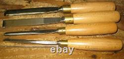 (4) Ashley Iles Woodworking Chisels Made in England