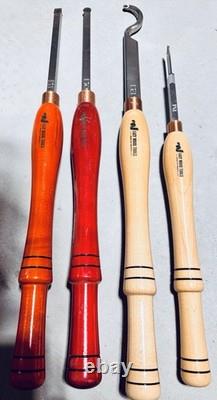 4 Full Size Easy Wood Tools LOT +++ ROUGHER, HOLLOWING, FINISHER PLUS EXTRAS
