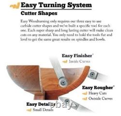 4 Full Size Easy Wood Tools LOT +++ ROUGHER, HOLLOWING, FINISHER PLUS EXTRAS