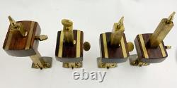 4 types antique Stanley no. 92 Mortise gauges old vintage woodworking tool gage