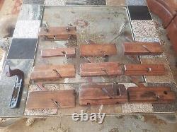 41 piece antique carpentry woodworking tool set