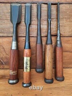 5 Japanese in canal gouge chisels Woodworking Tools