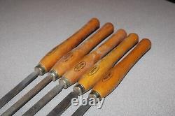 5 Marples Mortising Chisels Woodworking Carving Tools
