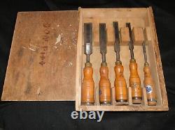 5 Pcs, Beaver Chisel Set Sweden woodworking