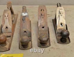 5 woodworking planes 2 pcs # 4 & 3 pcs # 5 Stanley & more collectibel tools P7