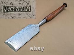 #51 1918 Vtg T. H. Witherby 3 1/2 Timber Framing Carpenter's Slick Wood Chisel