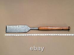 #51 1918 Vtg T. H. Witherby 3 1/2 Timber Framing Carpenter's Slick Wood Chisel