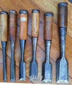 6 Japanese Chisels Woodworking Tools