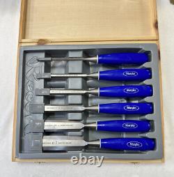 6 Pc Record Marples Wood Carving Hand Chisels Woodturning Woodworking Tools Set