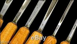 6 SWISS PFEIL woodworking carving chisel tools carpenter set