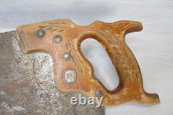 6 antique hand saw Disston & more collectible woodworking parts repair lot 005