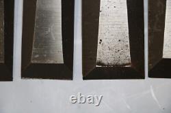 7 NOS Vintage Stanley Professional Bevel Edge Woodworking Chisels USA
