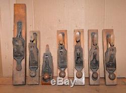 7 Transitional wood plane collectible wood working tool Stanley & more lot