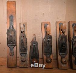 7 Transitional wood plane collectible wood working tool Stanley & more lot