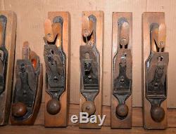 7 Transitional wood plane collectible wood working tool Stanley & more lot