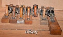 7 Transitional wood plane collectible wood working tool Stanley & more lot