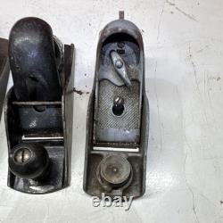 7- Vintage Original Woodworking Hand Planes Lot of 5 Assorted Types