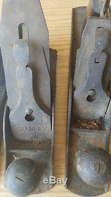 7pc Lot Vintage Wood Plane Stanley Bailey Woodworking Wood Hand Plane Tool