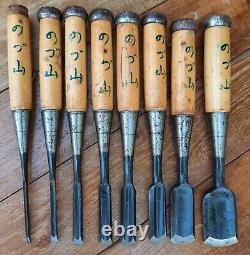 8 Japanese incannel gouge chisels set Woodworking Tools