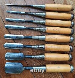 8 Japanese incannel gouge chisels set Woodworking Tools