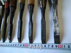 8 Piece Set Used Japanese Chisels 3mm to 15mm for DIY Woodworking Tools