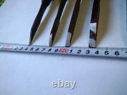 8 Piece Set Used Japanese Chisels 3mm to 15mm for DIY Woodworking Tools