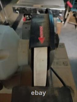 8 Slow Speed Bench Grinder Wood Turning Tools Monted on Metal Stand with jig