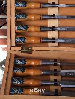 8 Vintage Steelcraft Socket Chisels Original Box Woodworking Tool 1/4 to 1 1/4