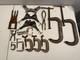 9+ Early metal clamps forged steel US collectible early woodworking tool lot
