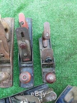 9 PLANES 9 WOODWORK PLANES JOB LOT PLANES ESTE STANLEY No5 PLANE SPARES (1393)