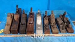 9 Pcs. Antique BAILEY Wood Planes Large Sizes Woodworking Tool Collectables