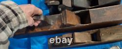 9 Pcs. Antique BAILEY Wood Planes Large Sizes Woodworking Tool Collectables