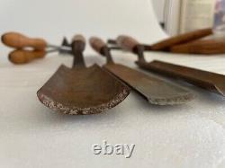 9 Vintage Woodworking Kiley Gouges/Chisels and Brookstone shaped knives