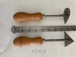 9 Vintage Woodworking Kiley Gouges/Chisels and Brookstone shaped knives