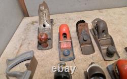 9 vintage block planes Stanley & more collectible woodworking parts tool lot