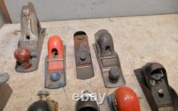 9 vintage block planes Stanley & more collectible woodworking parts tool lot