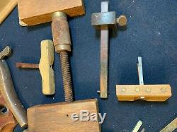 A Large Working Collection of 51+ Vintage Woodworking Tools Moulding Planes
