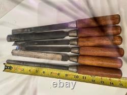 A set of 6 wood turning tools, hand forged in Japan for Japan woodworking tools