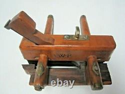 ANTIQUE WOOD WOODEN PLANER 1800's VINTAGE WOODWORKING WOOD PLANE EXCELLENT RARE