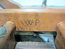 ANTIQUE WOOD WOODEN PLANER 1800's VINTAGE WOODWORKING WOOD PLANE EXCELLENT RARE