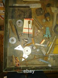 ASSORTED VINTAGE WOODWORKING TOOLS Drill press Drawer