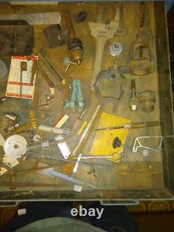 ASSORTED VINTAGE WOODWORKING TOOLS Drill press Drawer