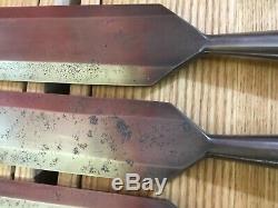 AWESOME JAMES SWAN SET! Woodworking Chisels Cast Steel Antique Vintage Socket