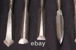 Akatsuki Striking Wood Carving Japanese Chisel Nomi Tools 10 pieces Japan