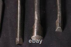 Akatsuki Striking Wood Carving Japanese Chisel Nomi Tools 10 pieces Japan