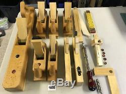 Amazing Set of Steiner (ECE or Ulmia) Wooden Woodworking Planes High Quality