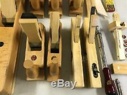 Amazing Set of Steiner (ECE or Ulmia) Wooden Woodworking Planes High Quality