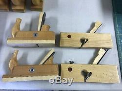 Amazing Set of Steiner (ECE or Ulmia) Wooden Woodworking Planes High Quality