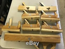 Amazing Set of Steiner (ECE or Ulmia) Wooden Woodworking Planes High Quality