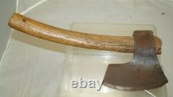 Antique 1800s Ship Builders Hewing Hand Axe With Mark Carpentry Woodworking Tool